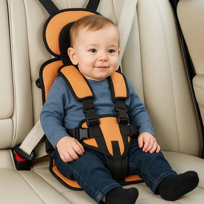 Portable Child Travel Safety Harness Seat, 5-Point Foldable Design for Taxis, Rental Cars & Everyday Outings, Toddlers & Kids | Lonoma