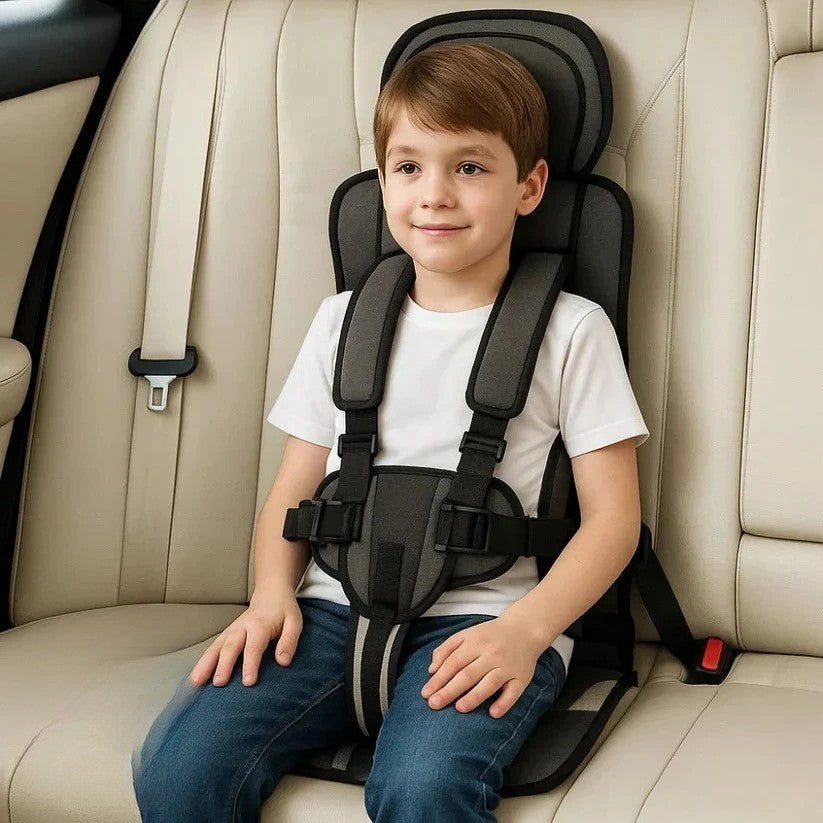 Portable Child Travel Safety Harness Seat, 5-Point Foldable Design for Taxis, Rental Cars & Everyday Outings, Toddlers & Kids | Lonoma
