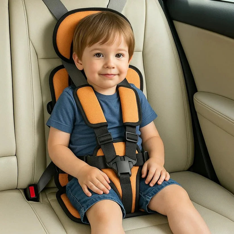 Portable Child Travel Harness Seat, Foldable 5-Point Harness for Cars, Taxis & Rideshares, Compact Travel Gear for Kids on the Go | Lonoma