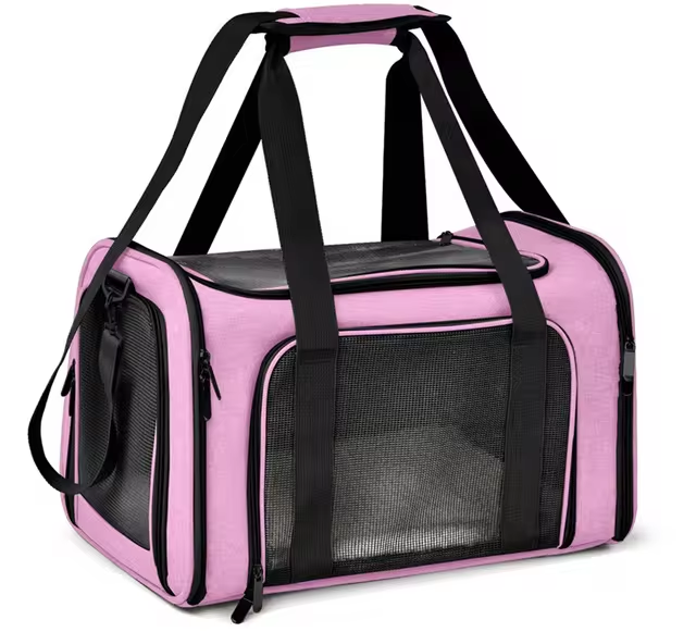 Pet Carrier Bag Airline Approved Small Medium Dog Cat Travel Soft-Sided Ventilated Shoulder Strap Portable | Koossa