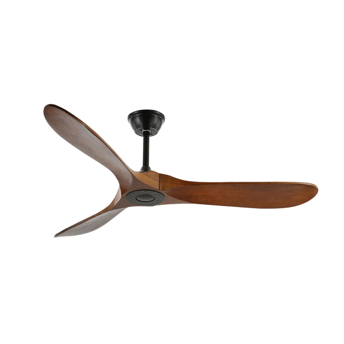 Walnut Wood Ceiling Fan, 6-Speed Whisper-Quiet with Remote Control for Bedroom, Living Room & Office | Lonoma