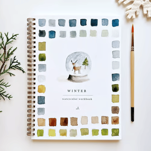 Beginner Watercolor Paint Book with Templates & Step-by-Step Lessons for Relaxing Art Projects Adults Kids Teens | Lonoma