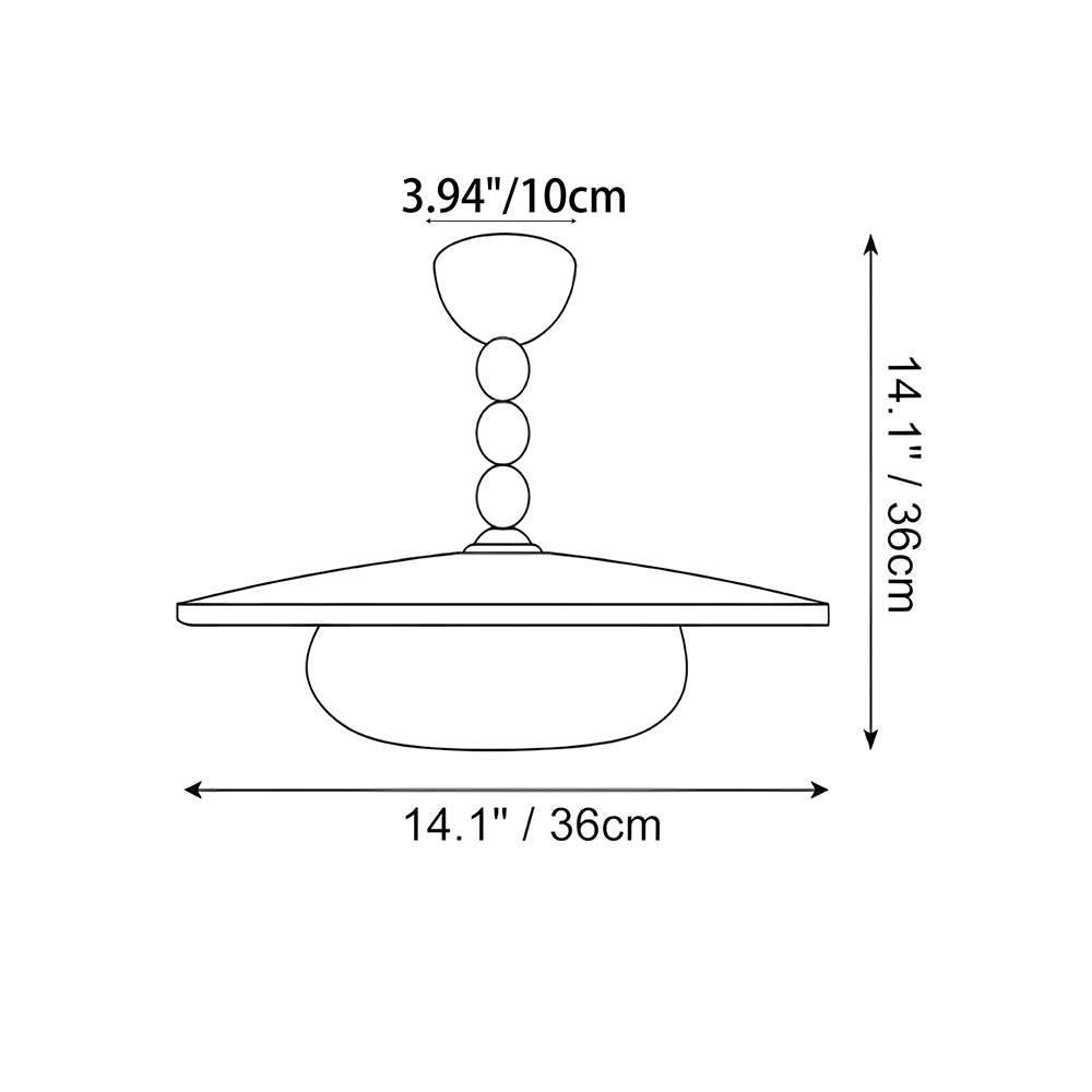Flush Mount LED Ceiling Light, 14 in Round Walnut Wood with Alabaster Glass Diffuser, Brass Accent Fixture for Bedroom, Hallway, Entryway | Lonoma