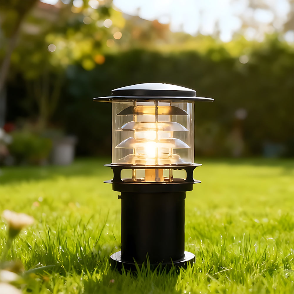 Borne extérieure aluminium éclairage allée jardin IP65 anthracite bronze moderne terrasse villa design intemporel | Koossa