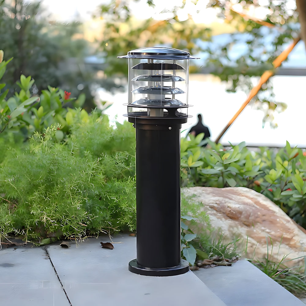 Borne extérieure aluminium éclairage allée jardin IP65 anthracite bronze moderne terrasse villa design intemporel | Koossa