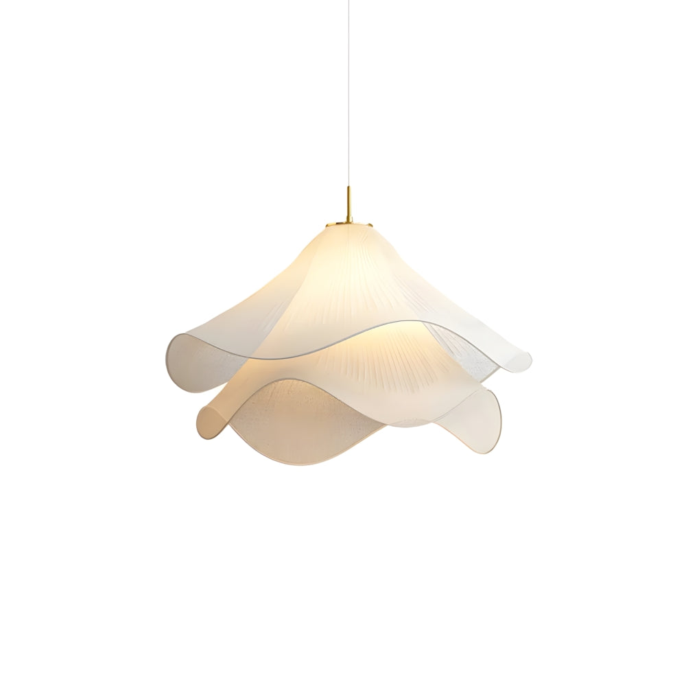 Plafonnier Fleur Textile Métal E27 Lumière Douce Salon Salle à Manger Chambre Décoration Poétique Design Élégant | Koossa