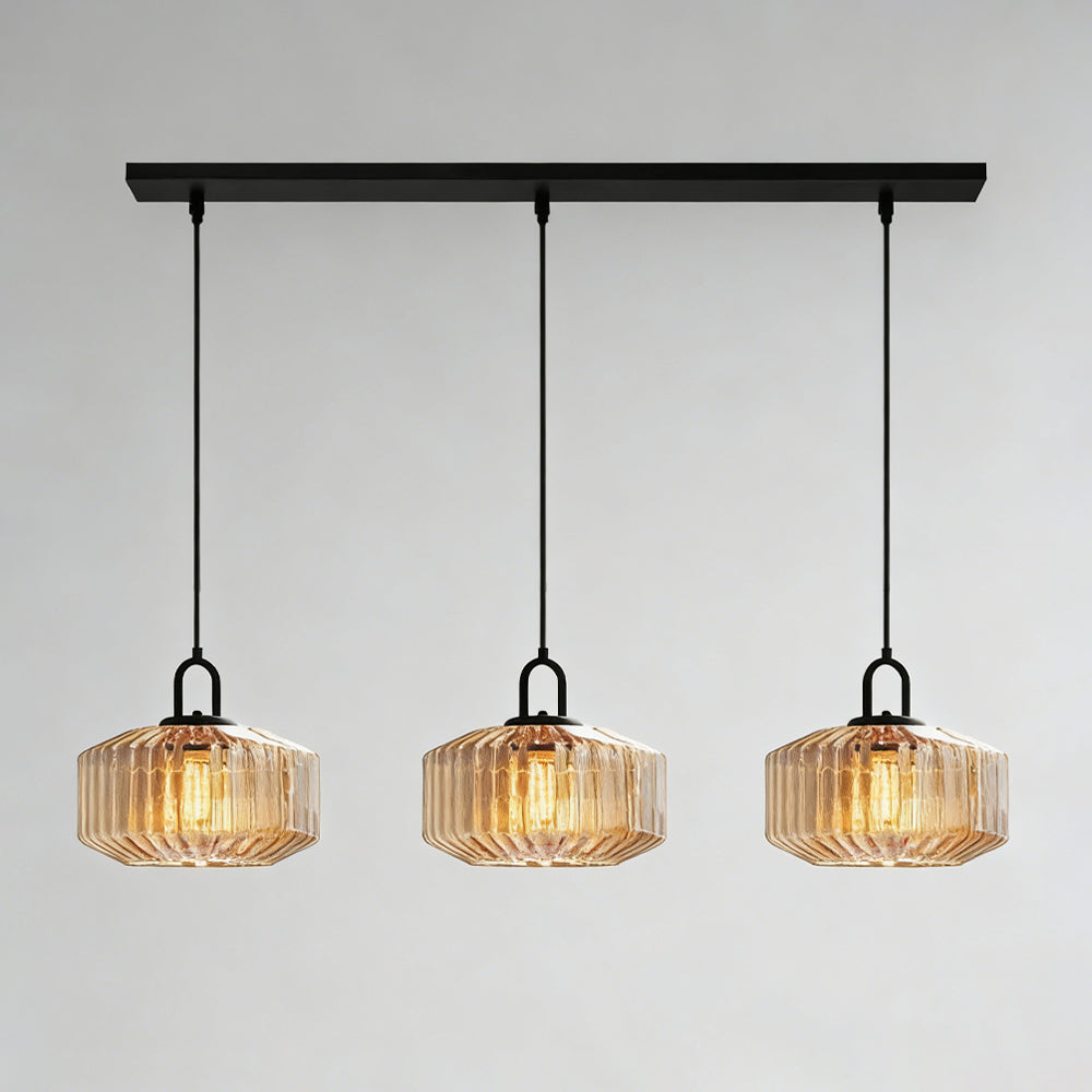 Hand-Blown Glass Pendant Light, 11 in Integrated LED Hanging Fixture for Kitchen, Dining Room, Hallway, Entryway & Bedroom Ceiling | Lonoma
