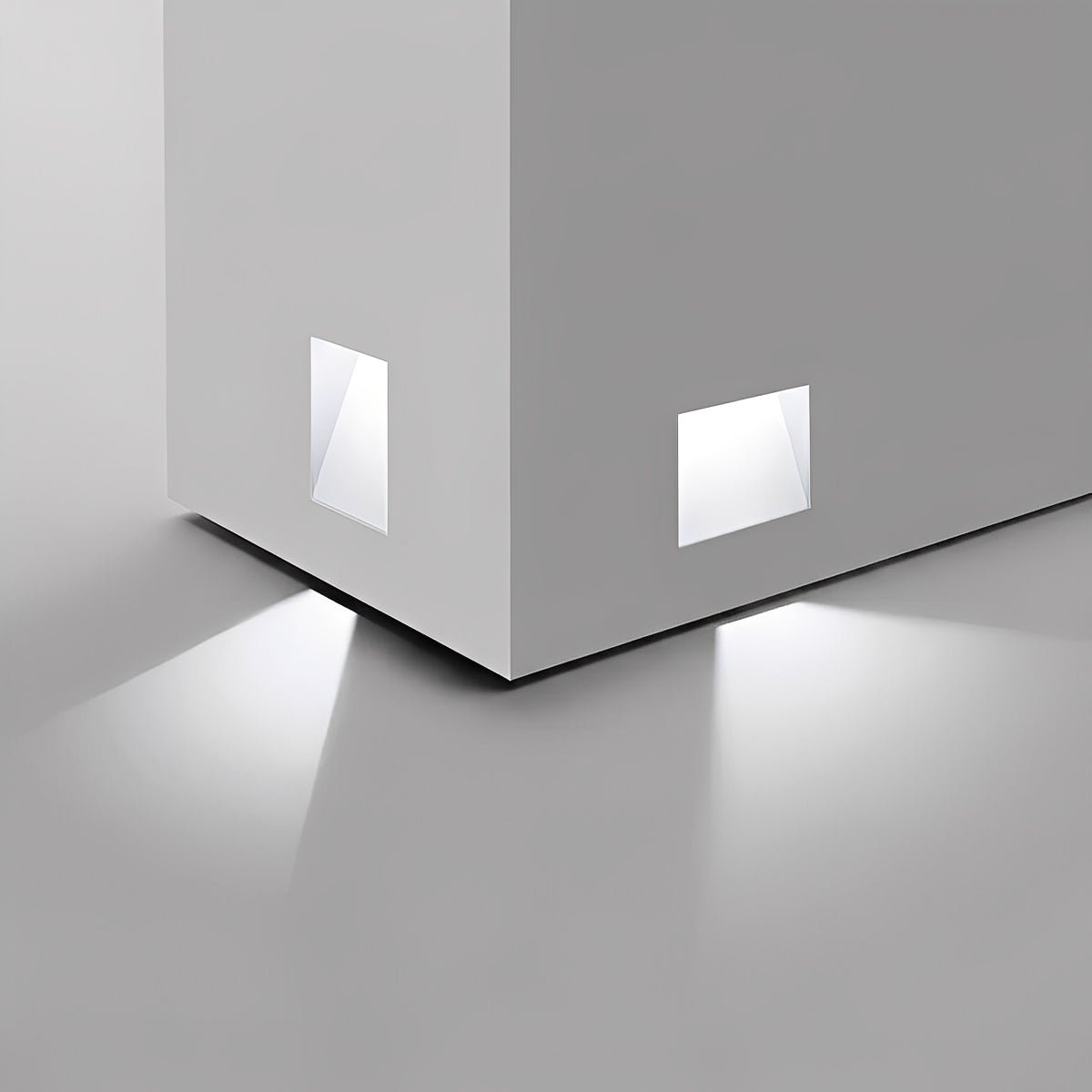 Spot encastrable LED à détecteur de mouvement pour escalier et couloir avec éclairage indirect ambiant | Koossa