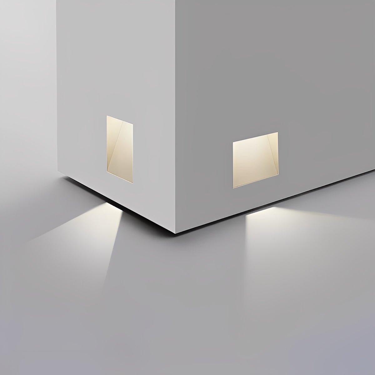 Spot encastrable LED à détecteur de mouvement pour escalier et couloir avec éclairage indirect ambiant | Koossa