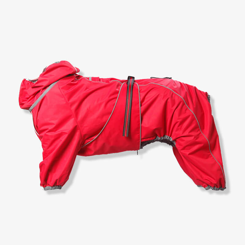 Dog Raincoat Full Body Waterproof Polyester Graphene Reflective Strips Large Dogs Windproof Snow Jacket Coat | Koossa