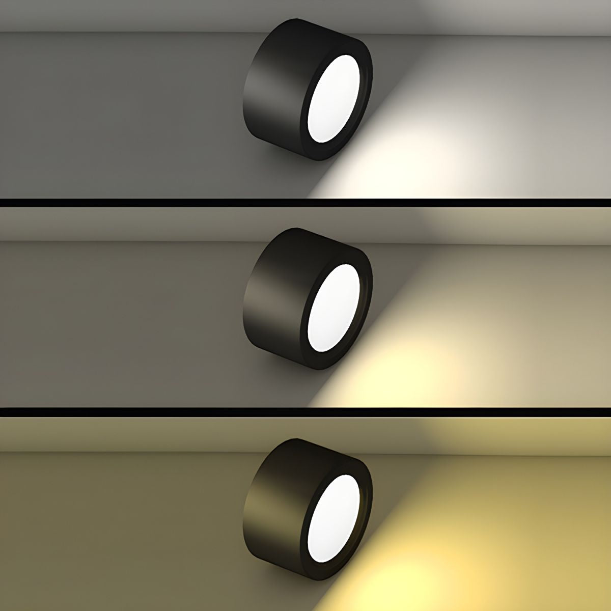 Surface Mount LED Ceiling Light Round 4–7 in Adjustable Color Temperature Black White for Kitchen Hallway Bedroom Living Room | Lonoma