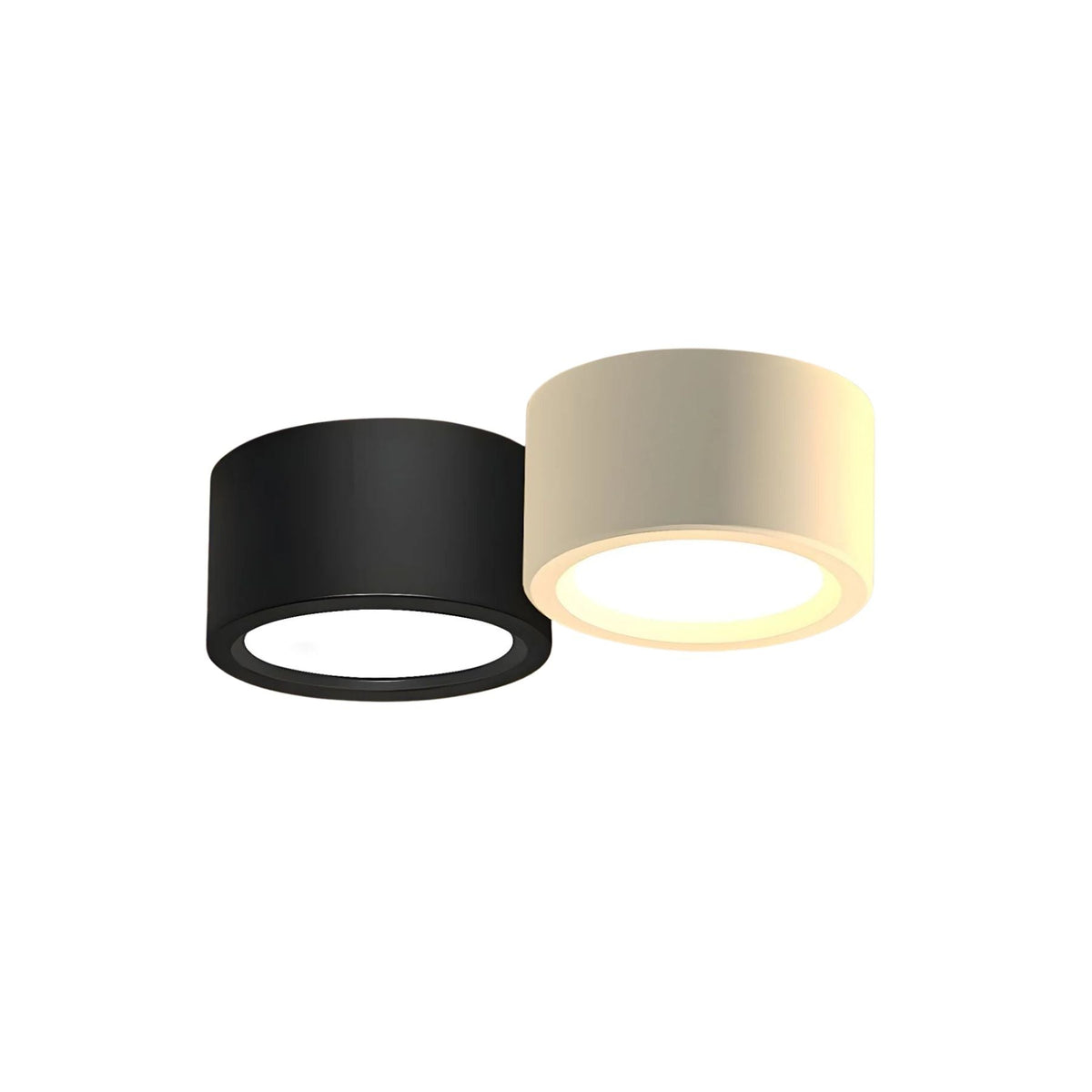 Surface Mount LED Ceiling Light Round 4–7 in Adjustable Color Temperature Black White for Kitchen Hallway Bedroom Living Room | Lonoma