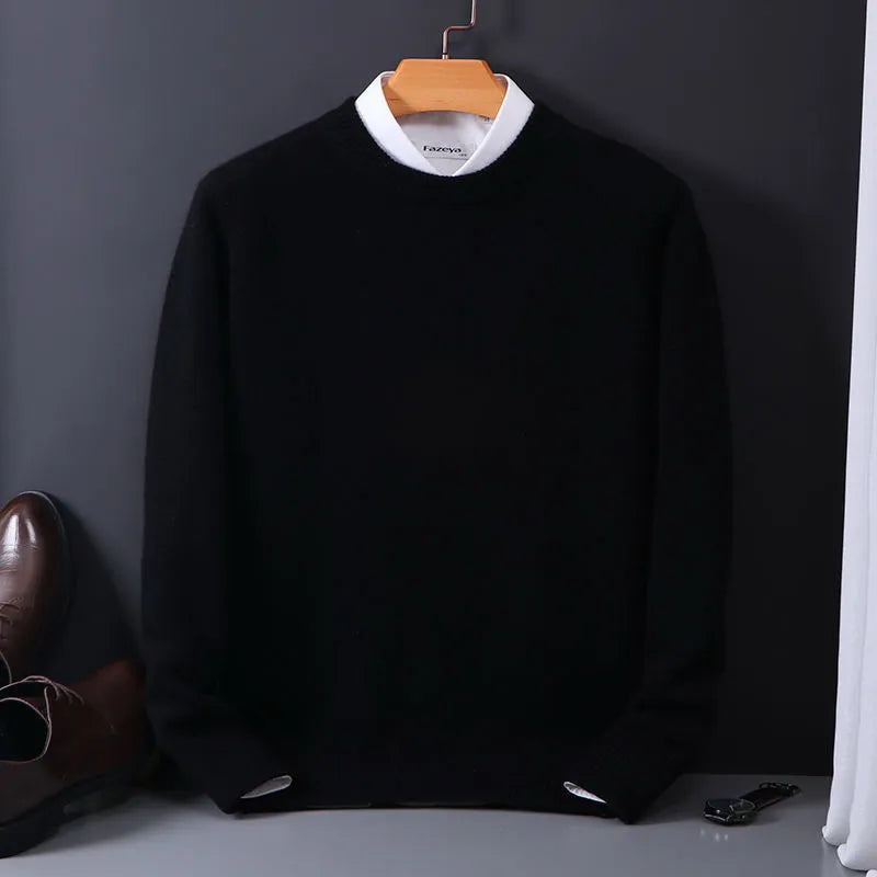 Men's Classic Crew Neck Jumper — Timeless Knitwear for Work, Leisure & Smart-Casual Occasions | Koossa