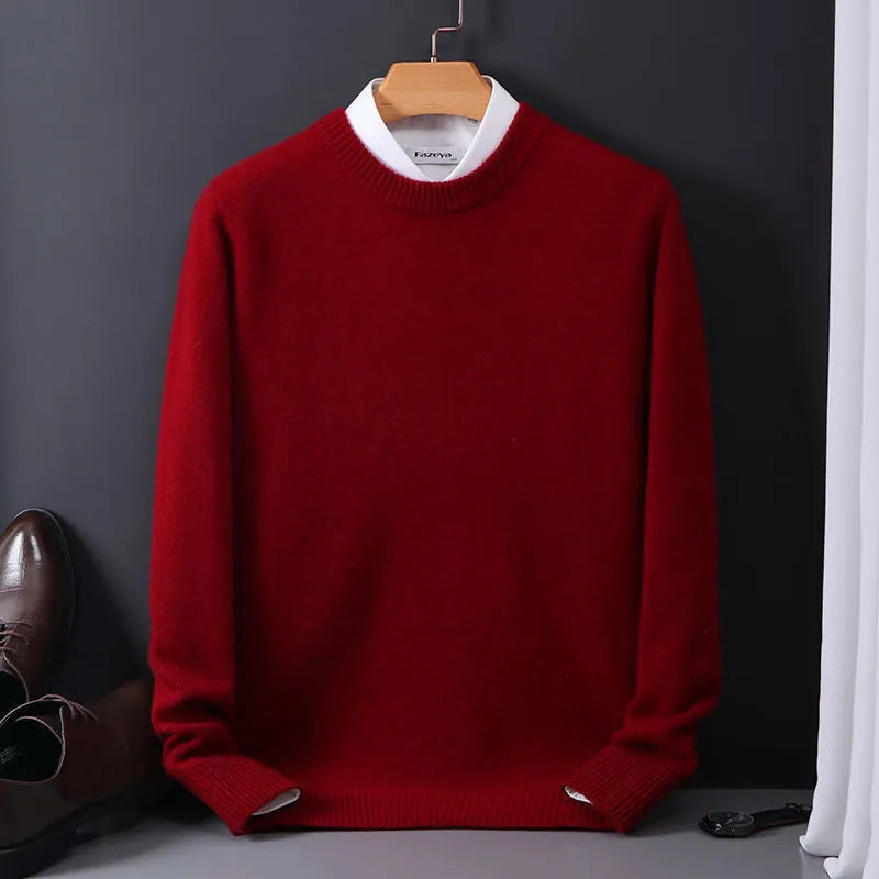 Men's Classic Crew Neck Jumper — Timeless Knitwear for Work, Leisure & Smart-Casual Occasions | Koossa