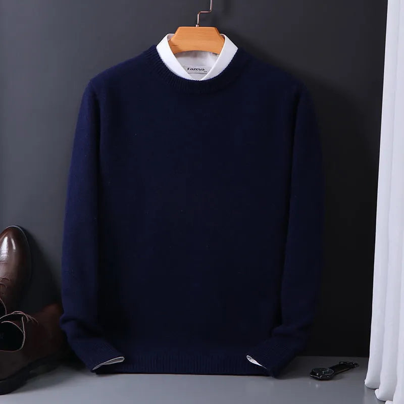 Men's Classic Crew Neck Jumper — Timeless Knitwear for Work, Leisure & Smart-Casual Occasions | Koossa