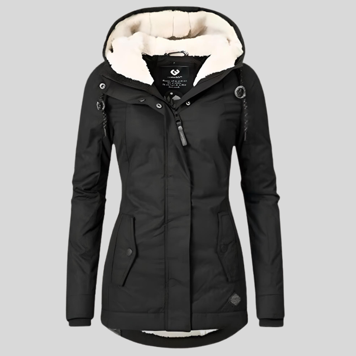 Women's Hooded Puffer Coat — Long Padded Winter Jacket for Cold Weather & Everyday Wear | Koossa
