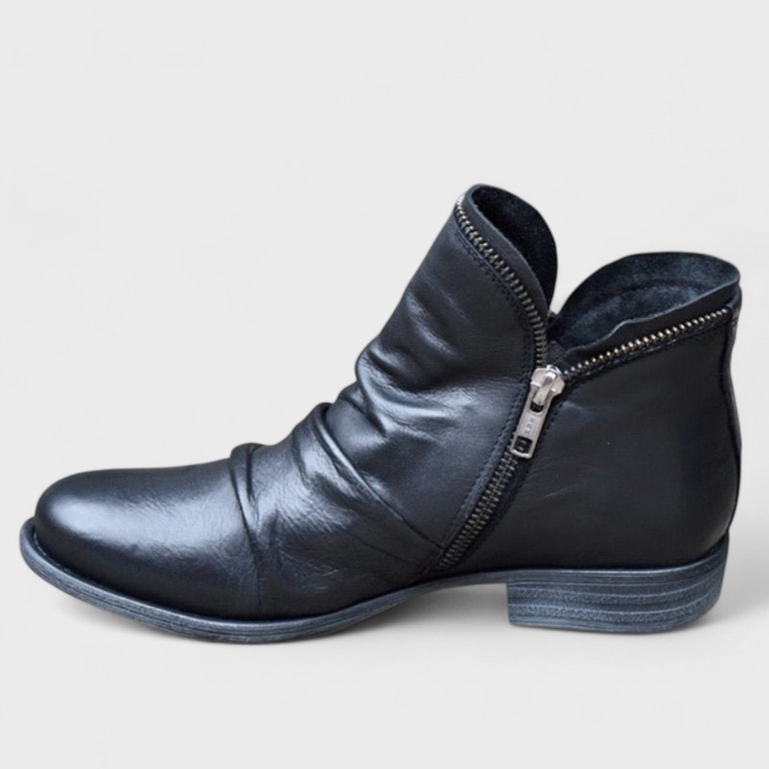 Women's Orthopedic Ankle Boots with Supportive Insole | Cushioned Comfort Footwear for All-Day Wear | Classic Leather-Effect Finish | Available in Six Elegant Colours | Koossa