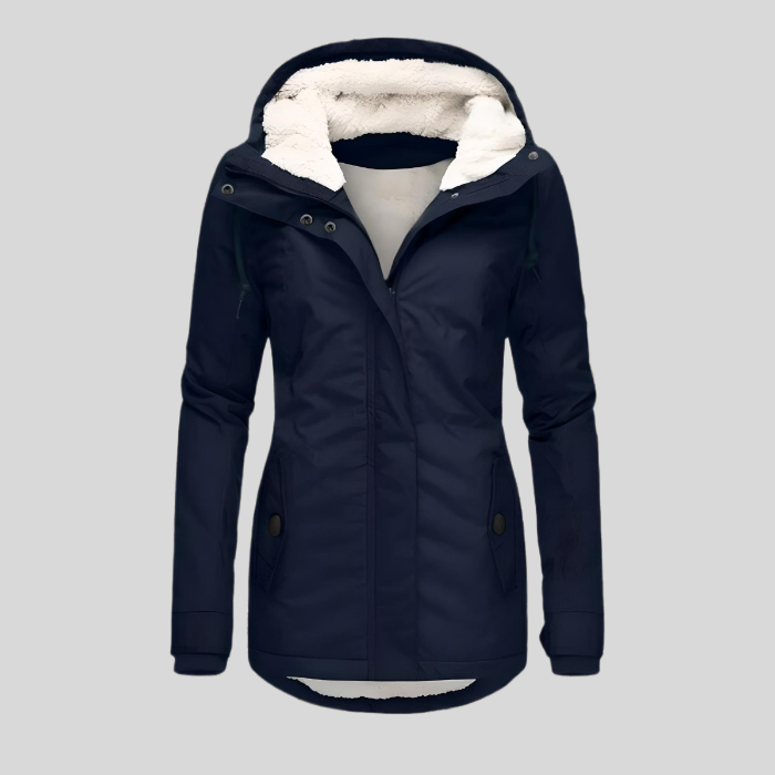 Women's Hooded Puffer Coat — Long Padded Winter Jacket for Cold Weather & Everyday Wear | Koossa