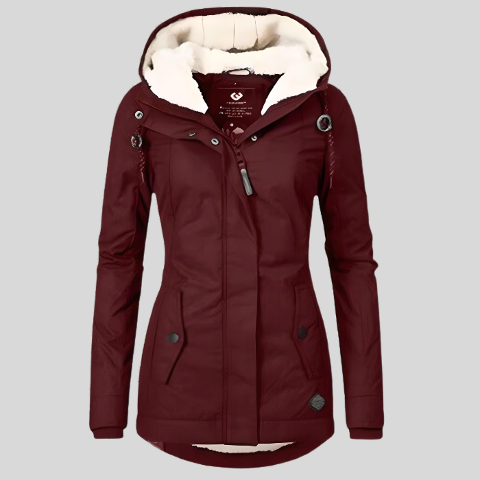 Women's Hooded Puffer Coat — Long Padded Winter Jacket for Cold Weather & Everyday Wear | Koossa
