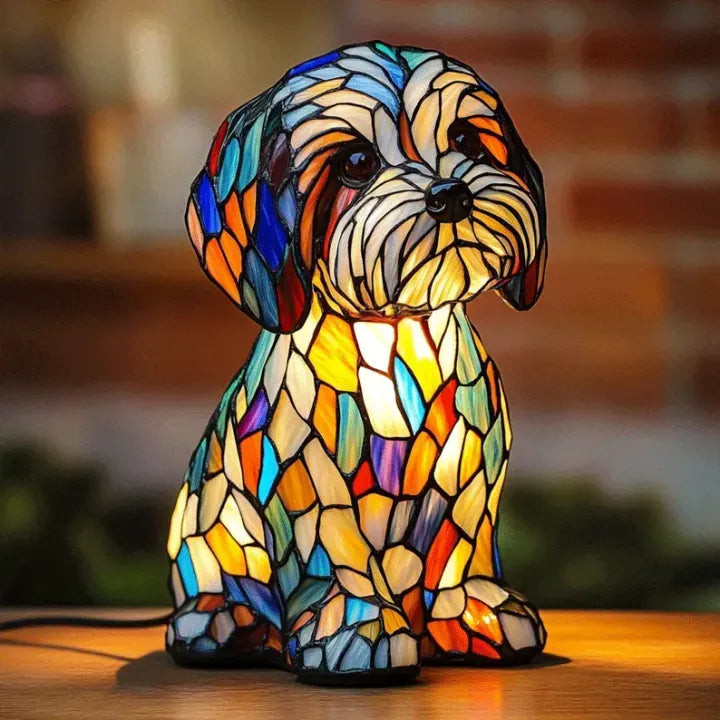 Handcrafted Dog Table Lamp — Warm Ambient Lighting for Pet Lovers & Home Décor Enthusiasts | Koossa