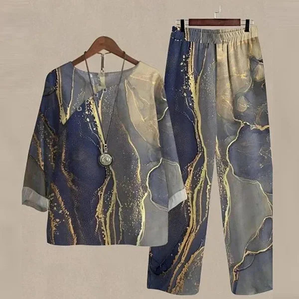 Women's Relaxed Shirt and Trouser Co-ord Set — Elegant Two-Piece Outfit for Everyday Versatility & Leisure | Koossa