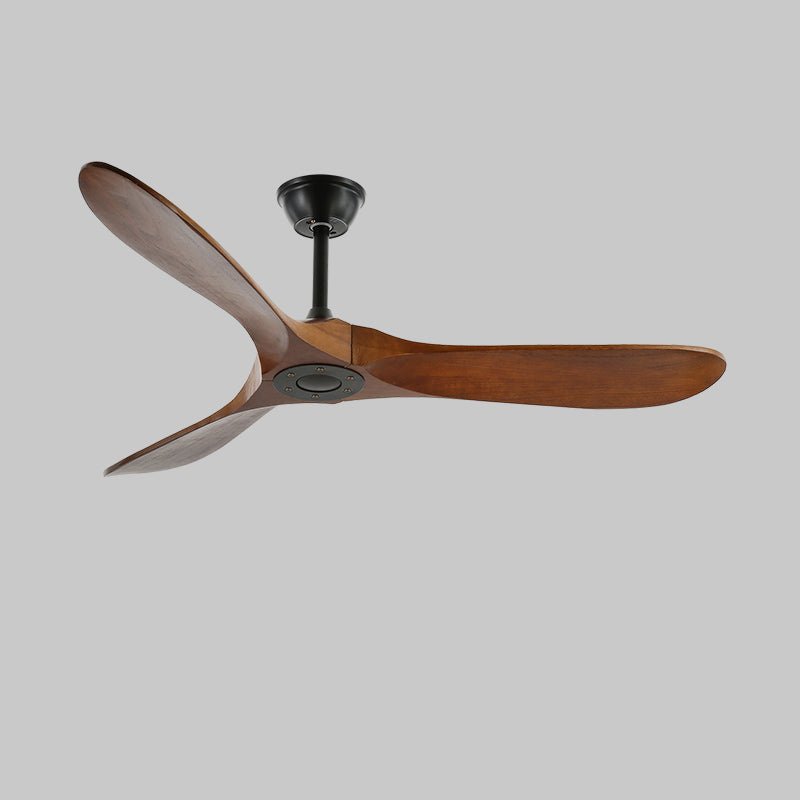 Ventilateur de Plafond Bois Naturel 6 Vitesses Silencieux Design Moderne Salon Chambre Circulation Air | Koossa