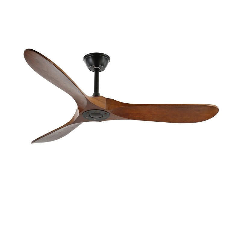 Ventilateur de Plafond Bois Naturel 6 Vitesses Silencieux Design Moderne Salon Chambre Circulation Air | Koossa
