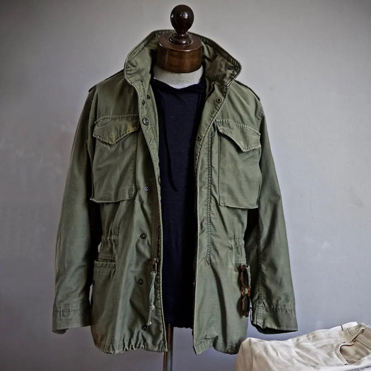 Utility Field Jacket with Adjustable Waist and Multiple Cargo Pockets for Men | Lonoma