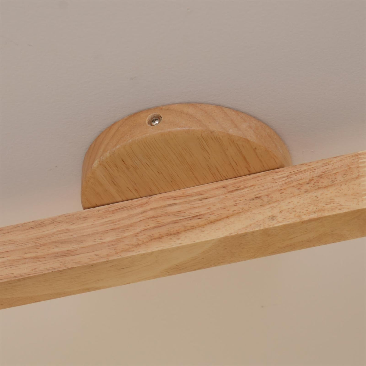 Adjustable Track Light with Wood Accent - 2/3/4/5 Spotlight Heads - Ceiling Mount LED - Warm Light for Kitchen, Hallway, Living Room | Lonoma