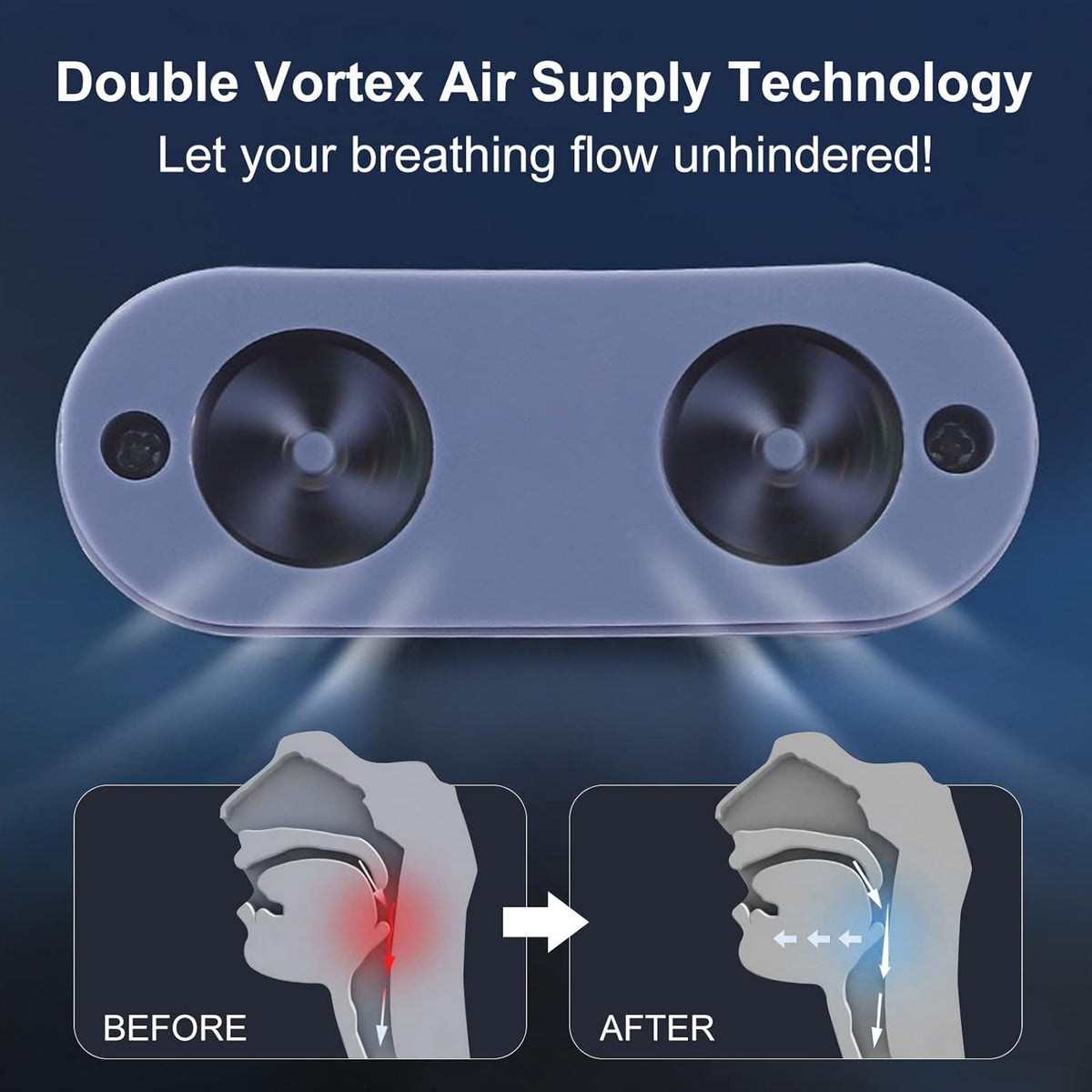 Sleep Apnea Relief Device Rechargeable Anti-Snoring Nasal Aid for Better Breathing Nighttime Wellness Tool Compact Design for Home and Travel | Lonoma