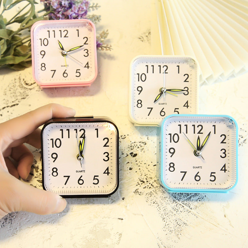 Silent Alarm Clock for Bedroom with Easy-Read Display, Gentle Wake Sound, Battery Operated, Nightstand Desk Clock | Lonoma