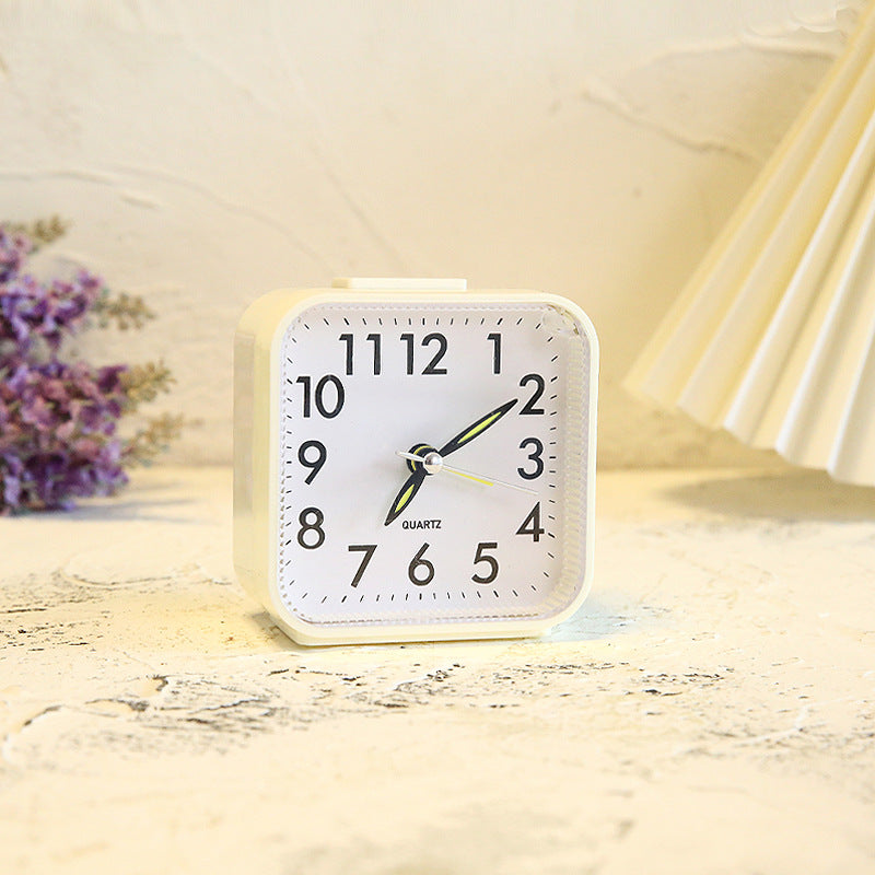 Silent Alarm Clock for Bedroom with Easy-Read Display, Gentle Wake Sound, Battery Operated, Nightstand Desk Clock | Lonoma