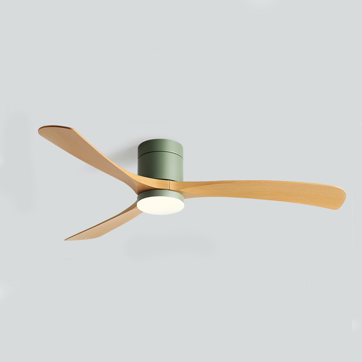 Ceiling Fan with LED Light, 6-Speed Reversible Quiet Low-Profile Fan, 3 Color Temperatures, for Bedroom, Living Room or Office | Lonoma