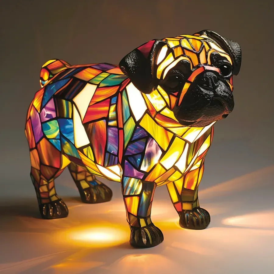 Handcrafted Dog Table Lamp — Warm Ambient Lighting for Pet Lovers & Home Décor Enthusiasts | Koossa