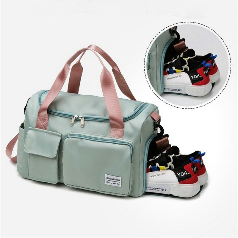 Sports Duffle Weekend Bag with Separate Shoe Compartment — Multi-Pocket Travel Holdall for Gym & Leisure | Koossa