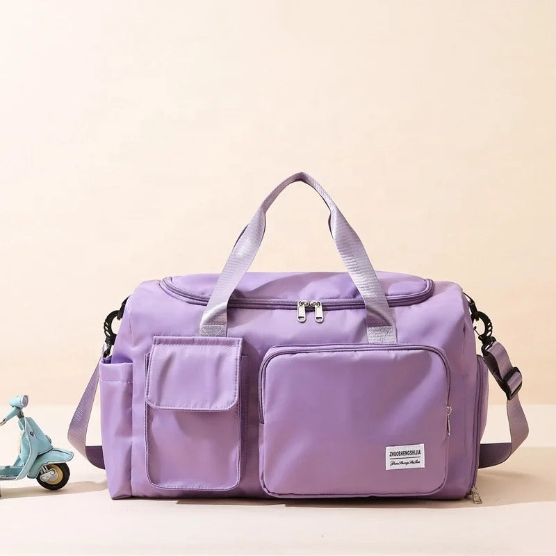 Sports Duffle Weekend Bag with Separate Shoe Compartment — Multi-Pocket Travel Holdall for Gym & Leisure | Koossa