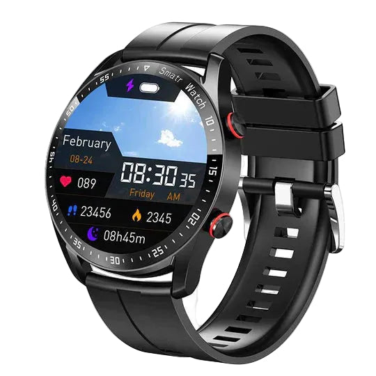 Health Monitoring Smartwatch with Heart Rate & Blood Pressure Tracker – Rechargeable Waterproof Fitness Watch for Daily Activity | Lonoma