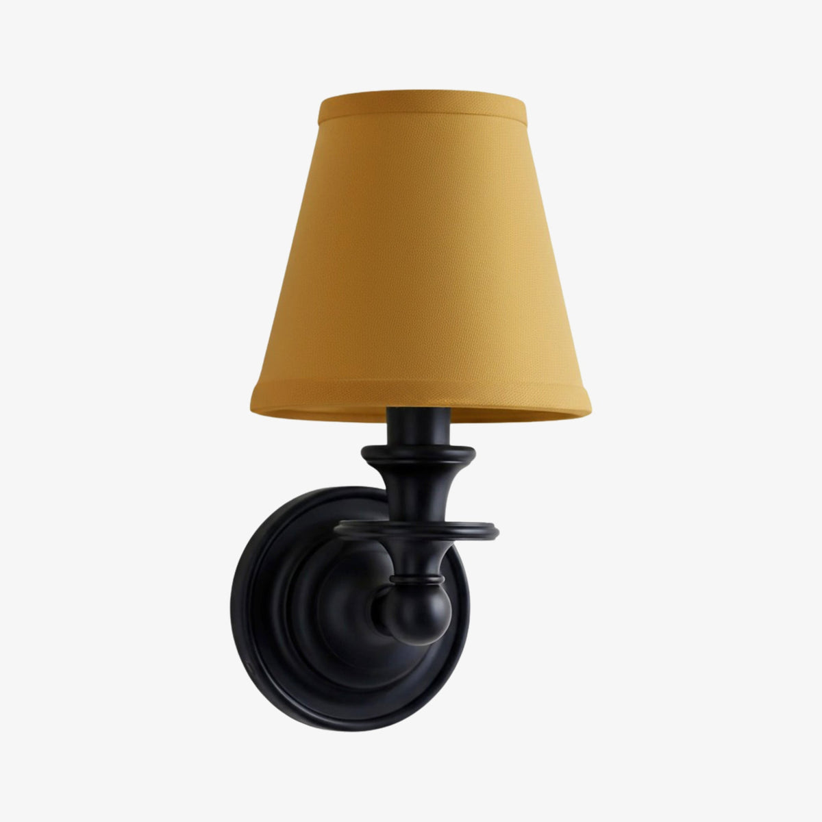 Adjustable Reading Wall Sconce with Fabric Shade & Gooseneck Arm – Wrought Iron Light for Bedroom, Living Room & Hallway | Lonoma