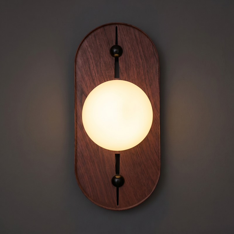 Spanish Alabaster Wall Sconce with Brass or Wood Accent, Hardwired G9 or LED, Handmade Natural Stone Light for Bedroom, Hallway, Living Room | Lonoma