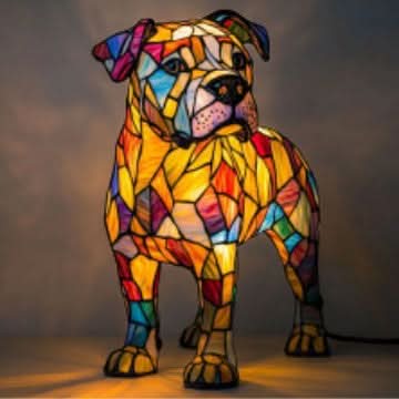 Dog Breed LED Night Light, 6 in USB Powered Warm White Sculpture Lamp for Bedroom Nightstand, Desk, Shelf, Puppy Decor Gift | Lonoma