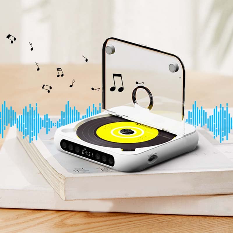 Portable CD Player with Bluetooth 5.3, USB-C Rechargeable, Compact Music Player for Headphones, Speakers, Travel and Home Use | Lonoma
