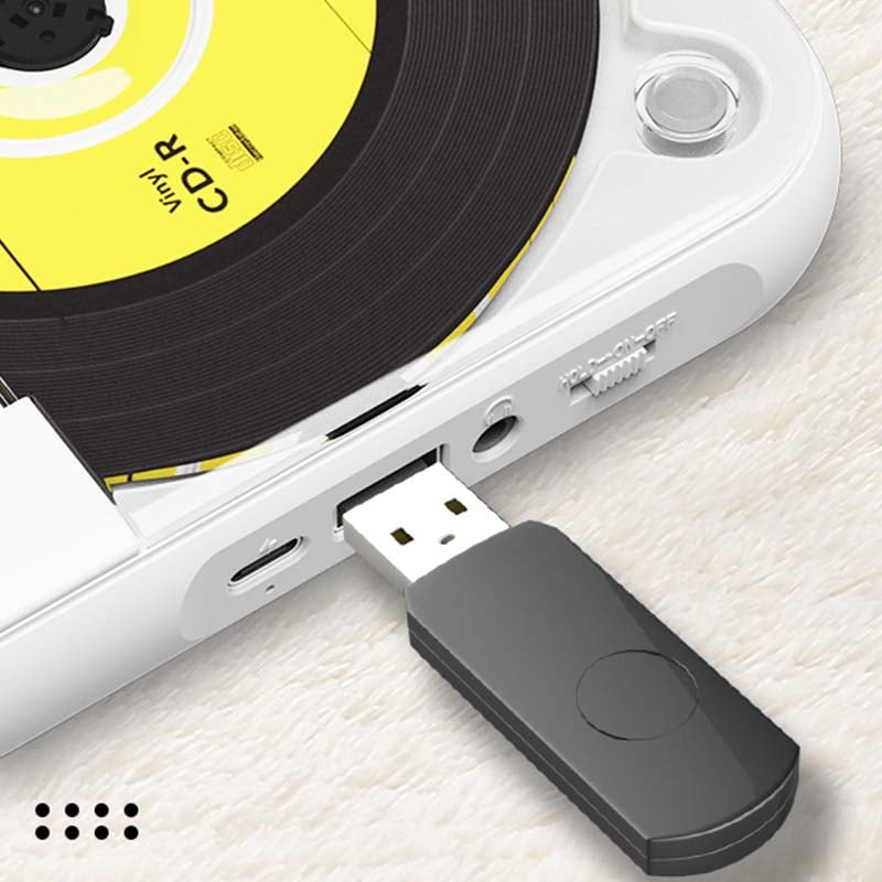 Portable CD Player with Bluetooth 5.3, USB-C Rechargeable, Compact Music Player for Headphones, Speakers, Travel and Home Use | Lonoma
