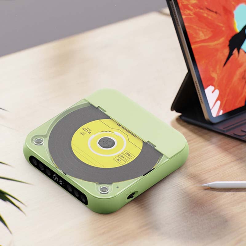 Portable CD Player with Bluetooth 5.3, USB-C Rechargeable, Compact Music Player for Headphones, Speakers, Travel and Home Use | Lonoma