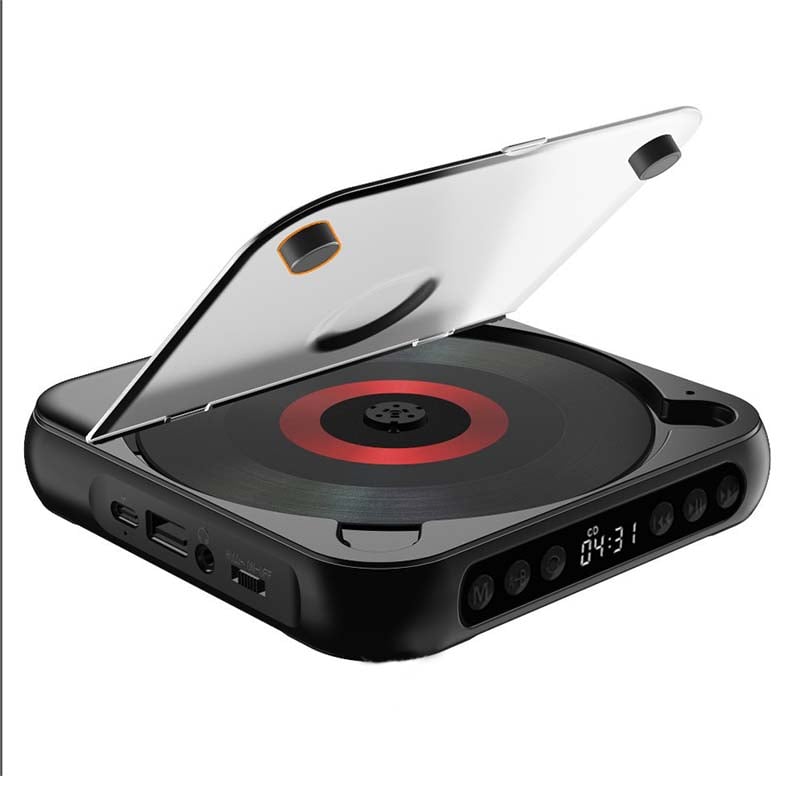 Portable CD Player with Bluetooth 5.3, USB-C Rechargeable, Compact Music Player for Headphones, Speakers, Travel and Home Use | Lonoma