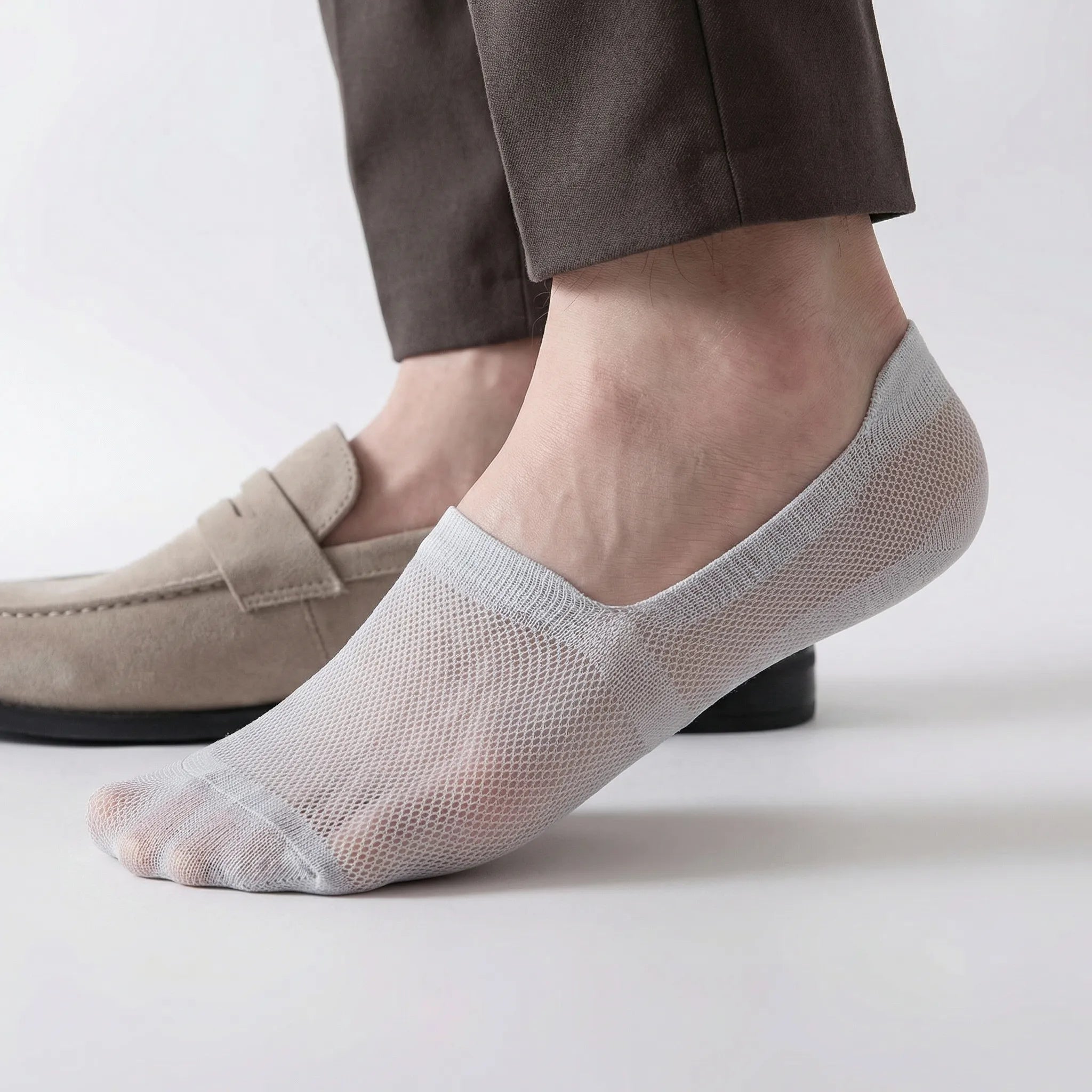 Socquettes invisibles antidérapantes homme pour baskets et chaussures basses EU 38–46 six coloris confort | Koossa