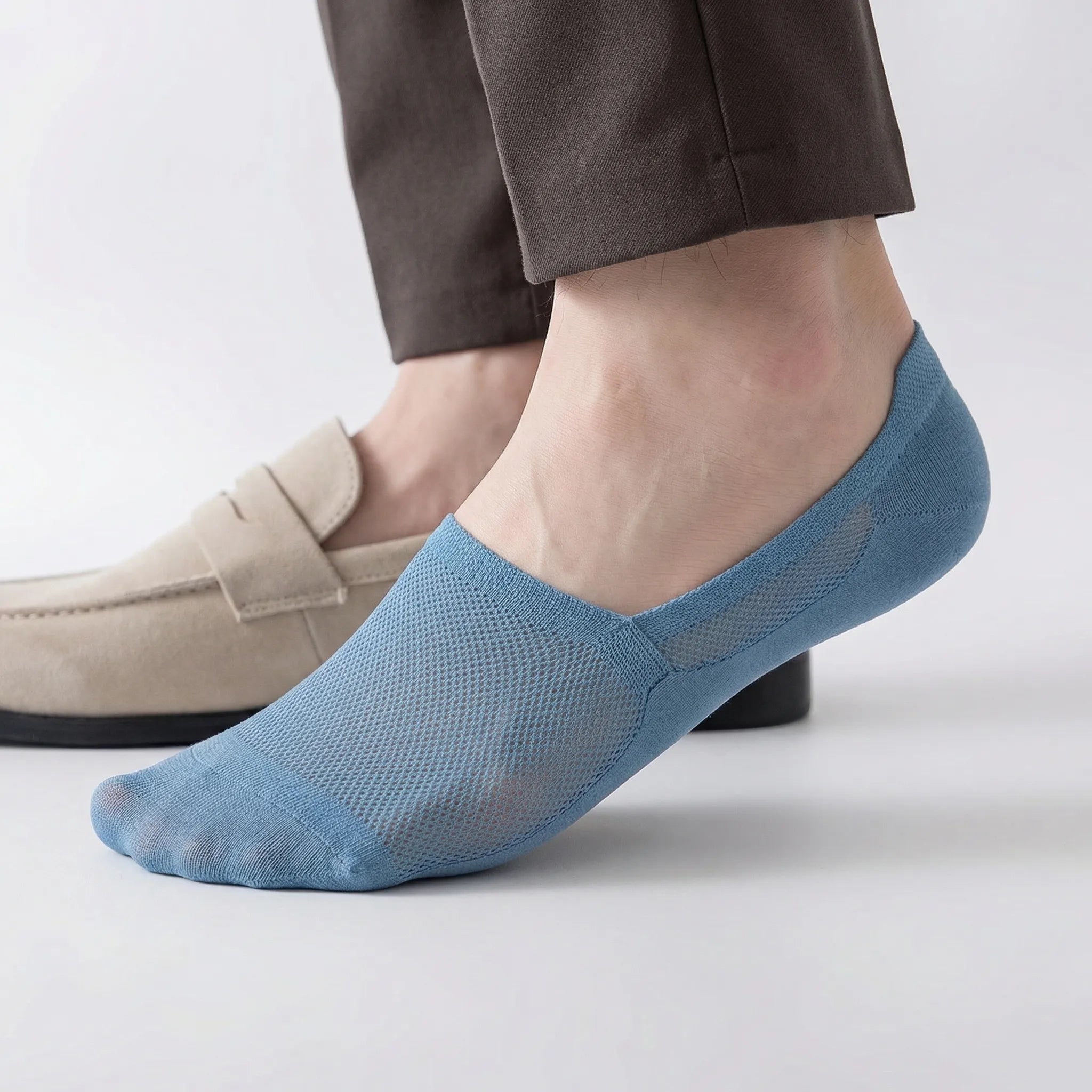 Socquettes invisibles antidérapantes homme pour baskets et chaussures basses EU 38–46 six coloris confort | Koossa