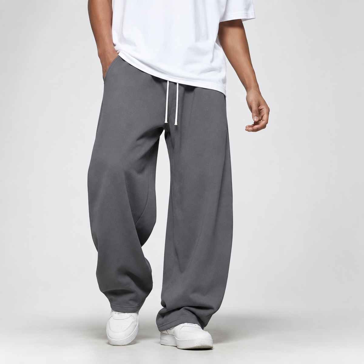 Men's Loose-Fit Joggers with Drawstring Waist and Side Pockets, Relaxed Straight-Leg Sweatpants for Gym, Running, Lounging & Travel | Lonoma