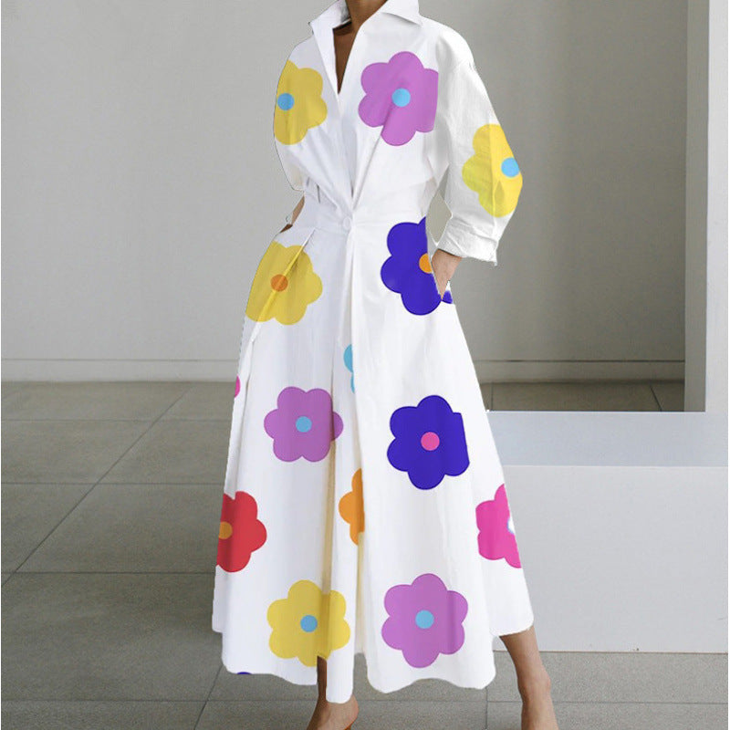Women's Wrap Front Collared Maxi Dress in 14 Prints and Colours for Special Occasions and Everyday Elegance | Koossa
