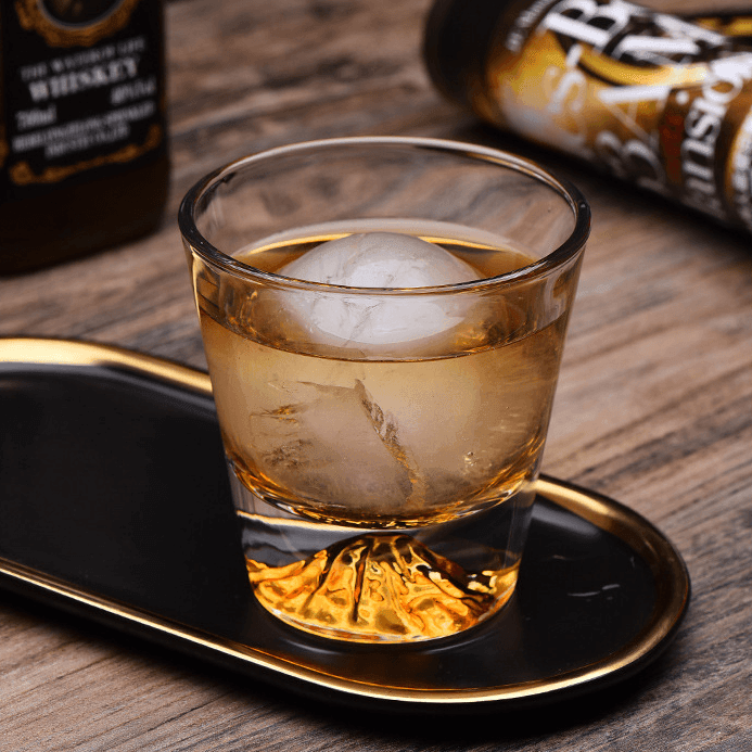 Verre à Whisky Edo Kiriko Cristal Japonais Taillé Main Coffret Bois Authentique Artisanat Traditionnel | Koossa