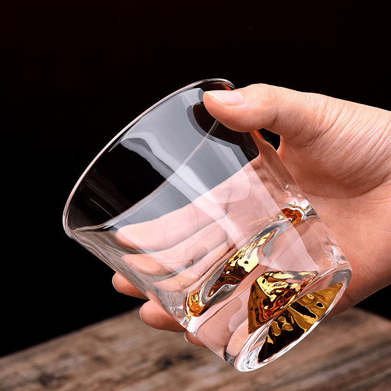 Verre à Whisky Edo Kiriko Cristal Japonais Taillé Main Coffret Bois Authentique Artisanat Traditionnel | Koossa